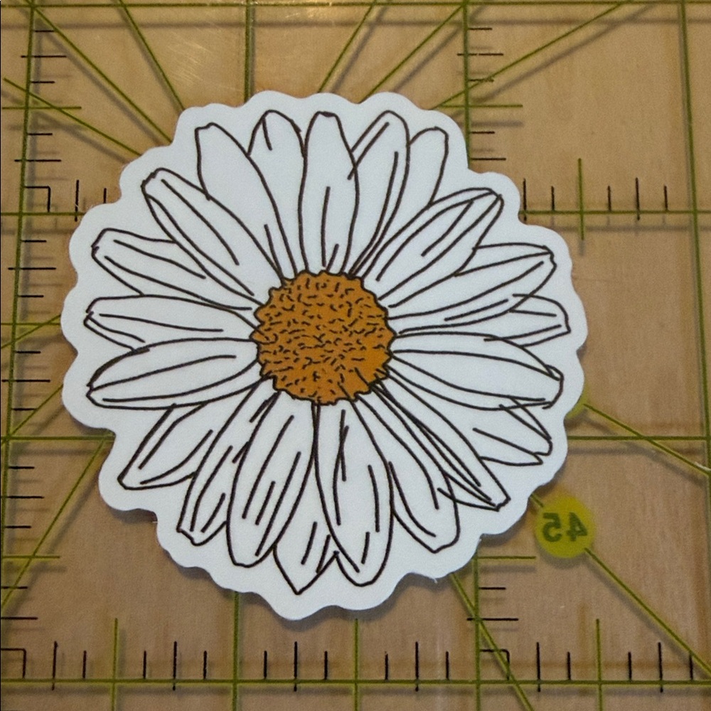 NEW Flower Daisy Aesthetic Waterproof Vinyl Sticker